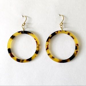 Tortoise Shell Hoops